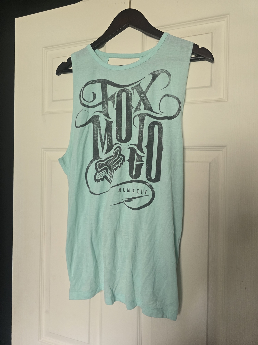 Fox Mint Graphic Muscle Tank Top